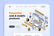 Collection of Landing page templates, a Templates & Theme by Creative Graphics (Thumbnail 11 of 11)