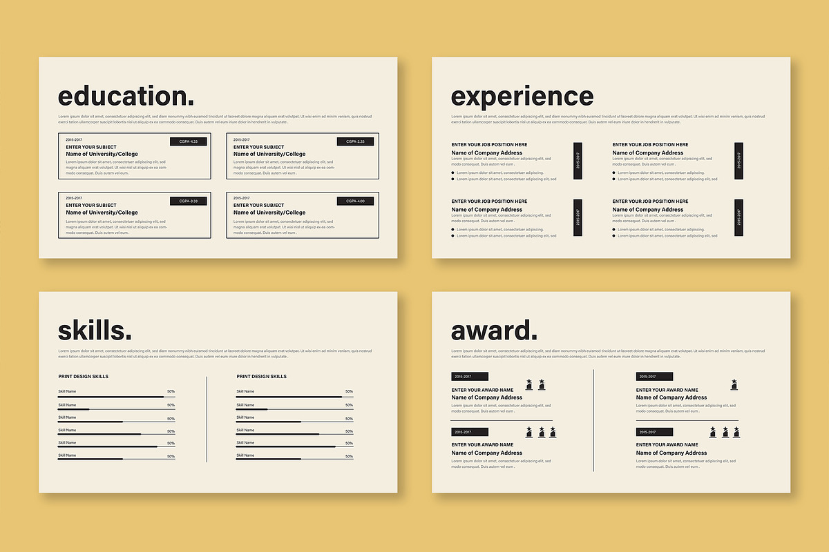 Resume Presentation Layout, a Presentation Template by Mighty-Slide (Photo 3 of 4)
