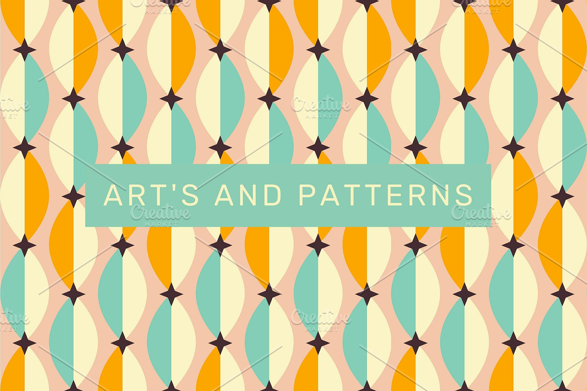 50s Mid century patterns pack, a Pattern Graphic by Art's and patterns
