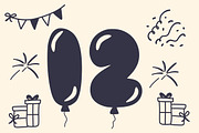 Color Party Cartoon Bubble font, a Handwritten Font by Fourteen Letter (Thumbnail 3 of 6)