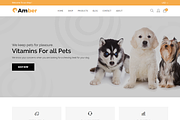 Pet Care Shopify Theme - Amber, a Shopify Template by HasThemes (Thumbnail 1 of 3)