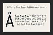 CS Claire Mono Drawn, a Sans Serif Font by Craft Supply Co. (Thumbnail 3 of 8)