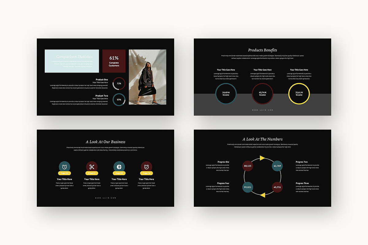 Luio : Lifestyle Brand Powerpoint, a Presentation Template by Punkl Camp (Photo 11 of 16)