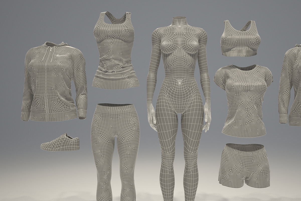 Female mannequin pack 1, a Characters & Person 3D Model by mrGarret (Photo 20 of 22)