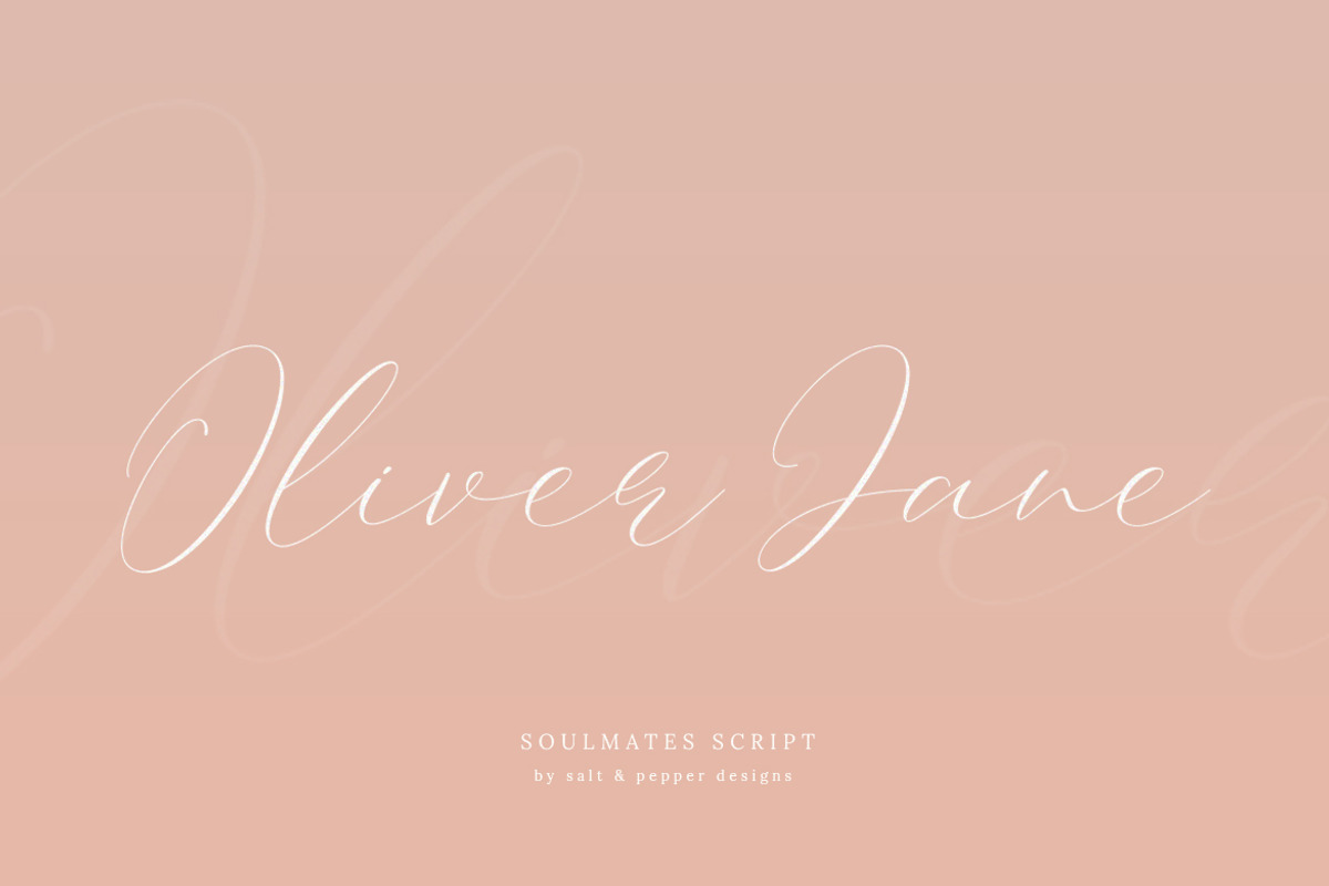 NEW Soulmates Script Font, a Script Font by Salt & Pepper Designs (Photo 7 of 12)