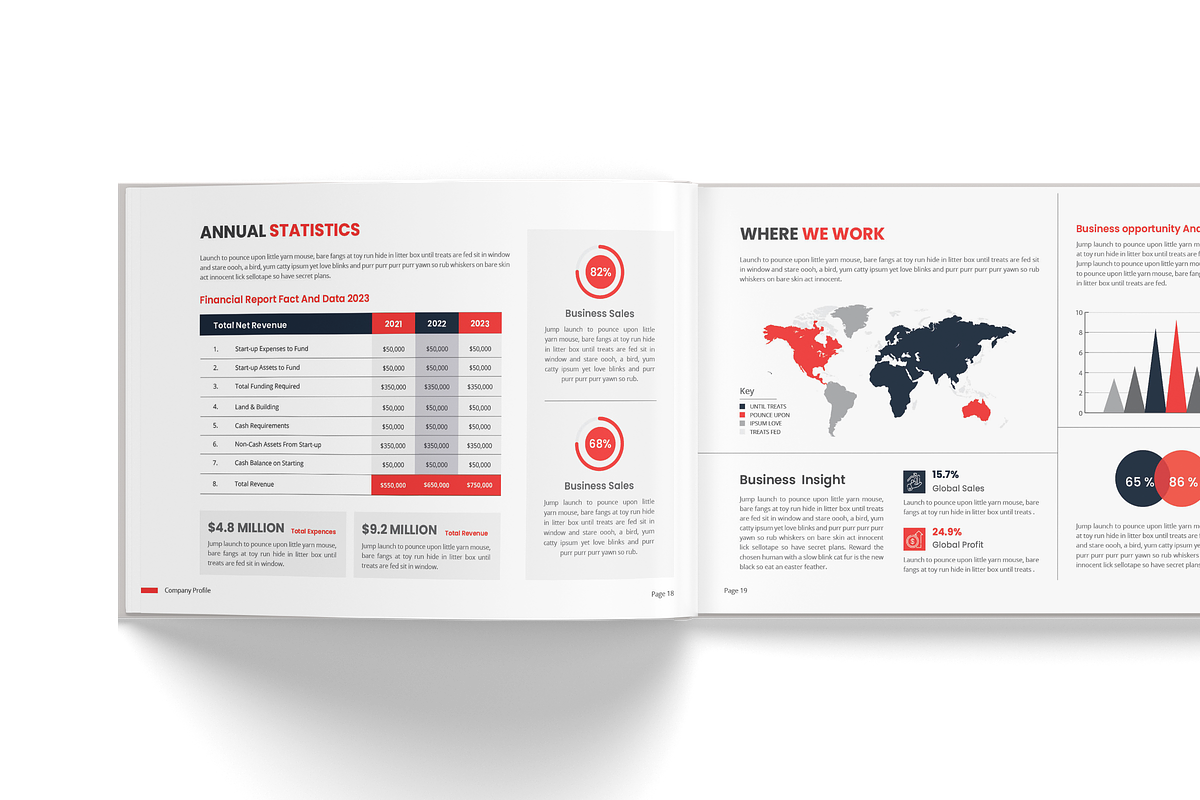 Horizontal Brochure Template, a Brochure Template by TheBrightGrap (Photo 10 of 13)