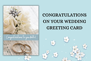 Wedding Greeting Card PNG, a Card Template by Pixels N Bows (Thumbnail 1 of 3)