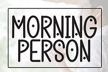 Morning Person | Script Font