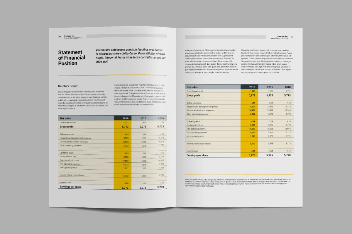 Kreatype Annual Report, a Brochure Template by Kreatype Studio (Photo 12 of 14)