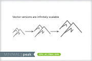 Minimal peak icons, an Outline Icon by Picture Window (Thumbnail 4 of 5)