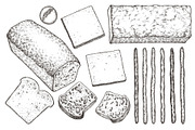 Baked Bread Vector Illustrations, a Food Illustration by Lubov Illustrations Shop (Thumbnail 7 of 7)