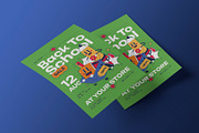 Green Retro Back to School Flyer, a Flyer Template by Neermana (Thumbnail 3 of 4)