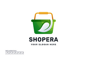 Basket Leaf Gradient Colorful Logo, a Branding & Logo Template by yuanesei