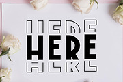 Smilen - Triple stacked, a Sans Serif Font by MaxArt Foundry (Thumbnail 5 of 6)
