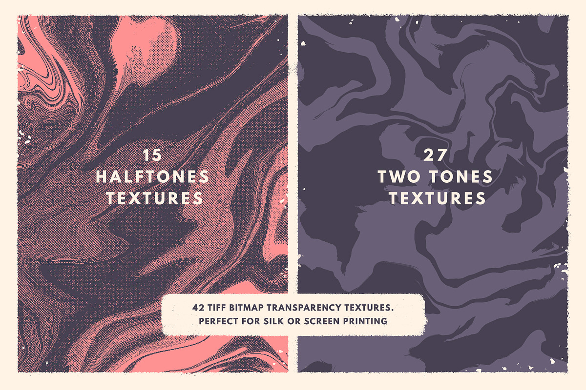 Halftone marble textures, a Texture Graphic by Vintage Voyage Supply (Photo 3 of 6)
