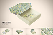 Square Box Packaging Mockup, a Packaging Mockup by Sheikhadesign (Thumbnail 1 of 10)