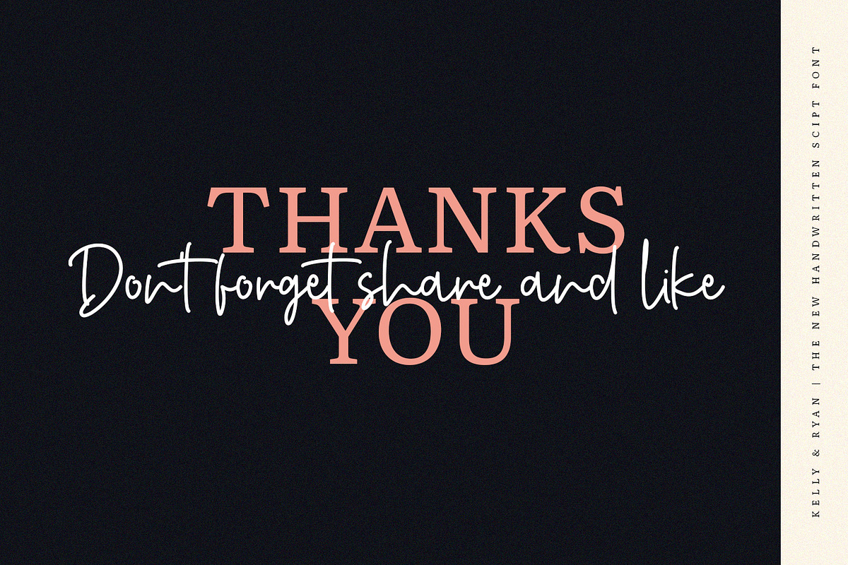 Kelly & Ryan | The Handwritten Font preview 8