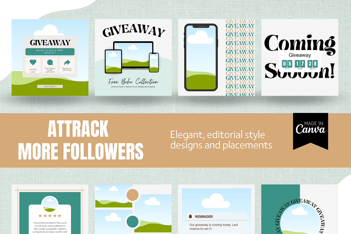 Giveaway Template, Giveaway Insta, a Social Media Template by EliteMatidi (Photo 4 of 6)