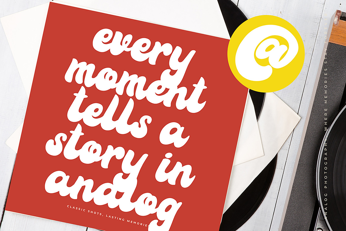 Flickes Magtile Bold Vintage Script, a Script Font by Jaruka (Photo 5 of 9)