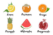Set of 42 organic food sketches, a Food Illustration by Akimo Mia (Thumbnail 7 of 8)