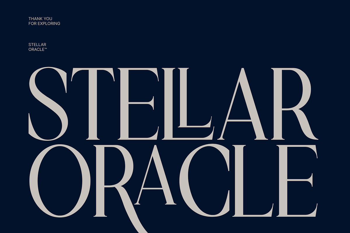 Stellar Oracle — Celestial Display, a Serif Font by Helotype (Photo 10 of 10)