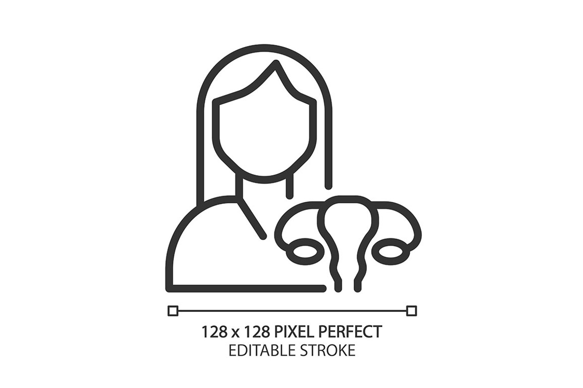 Gynaecology pixel perfect linear, an Outline Icon by IMG Visuals