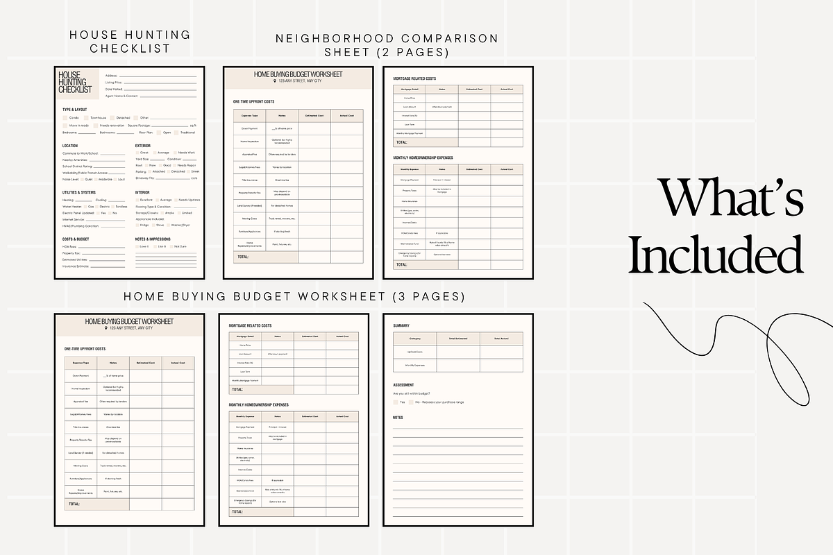 Home Buyer Guide Templates Bundle, a Stationery Template by Anna Design Studio (Photo 3 of 8)