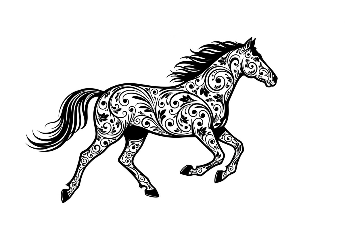 Running Horse Silhouette SVG Bundle, an Illustration by Creativeshirt (Photo 11 of 31)