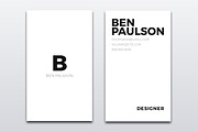 Clean White Business Card Design 023, a Business Card Template by Nonaglyph Design (Thumbnail 2 of 3)