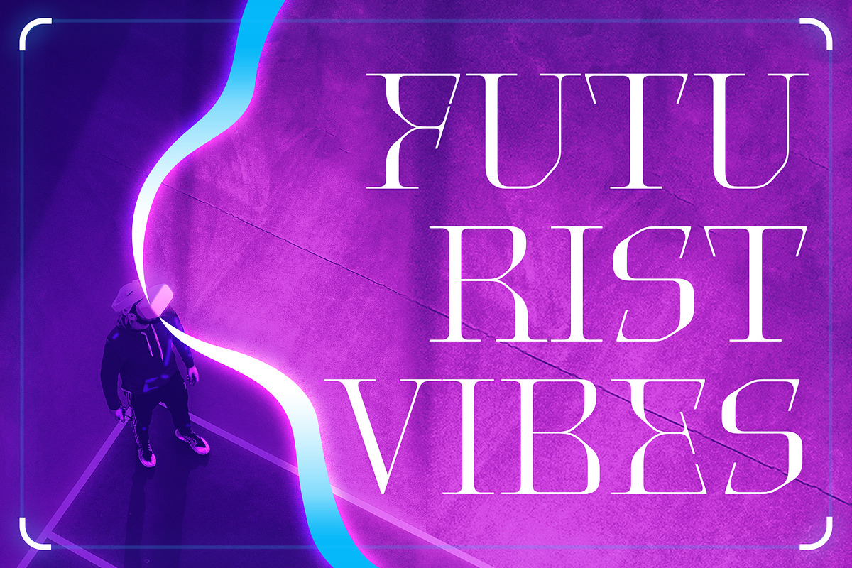Quicknity - Futuristic Display, a Serif Font by Mokatype Studio (Photo 2 of 10)