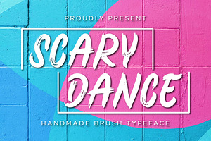 Scary Dance Handmade Brush Typeface