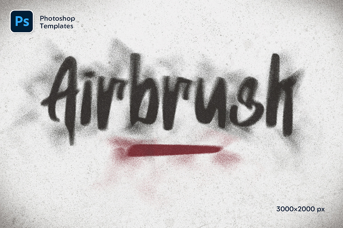 Spray Text Effects – 6 PSD, a Layer Style Add-On by Andrew Skoch Design (Photo 5 of 8)