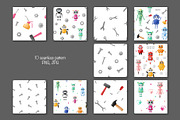 Cute robots clipart, an Object Illustration by YuNa (Thumbnail 5 of 7)