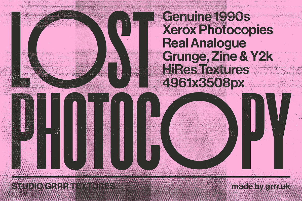 Lost Photocopy - 90s Xerox Textures, a Texture Graphic by Studio GRRR (Photo 1 of 12)