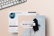 Two-Page Media Kit Template, a Resume Template by Blogger Kit Co. (Thumbnail 4 of 7)