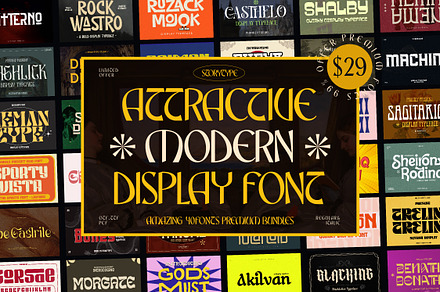 SALE! Attractive Modern Display Font