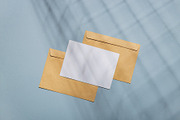 Card mockup with shadows, a Print Template by mockups & photos (Thumbnail 2 of 2)