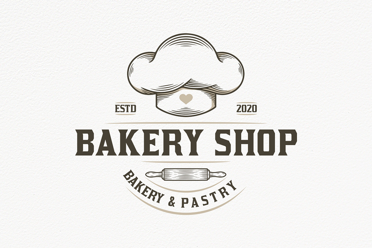 Bakery Shop Vintage Logo Template, a Branding & Logo Template by vectorwithin (Photo 2 of 3)