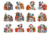 Funny Christmas Animals, an Illustration by Design Market (Thumbnail 2 of 3)