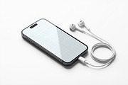 Phone Mockup on Editable Background., an iPhone Mockup by smishura (Thumbnail 5 of 5)