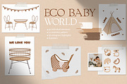 Boho Baby World Clipart, a Decorative Illustration by JT_Design_Art (Thumbnail 1 of 11)
