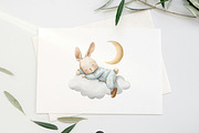 Dreamy Nursery Clipart Bundle, an Animal Illustration by PaintPixelCo (Thumbnail 6 of 13)