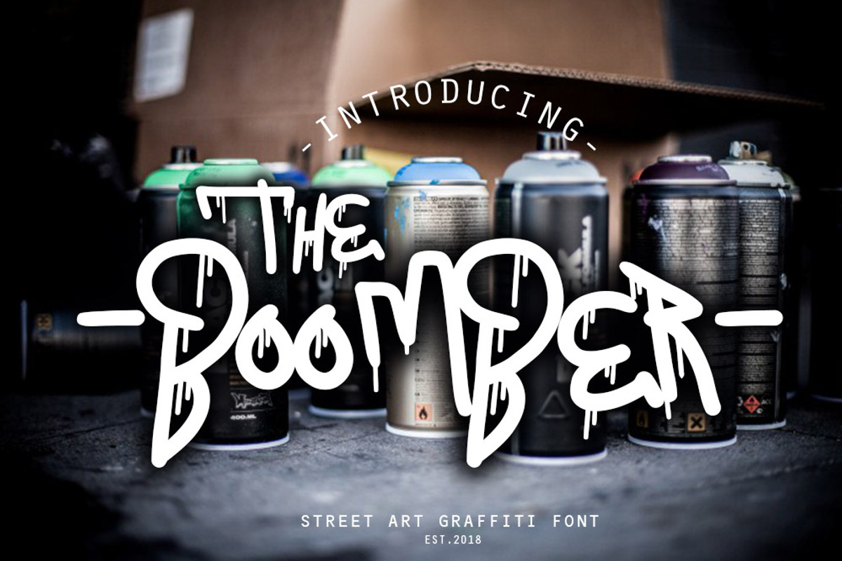 THE BOOMBER ( GRAFFITI FONT ) preview 2