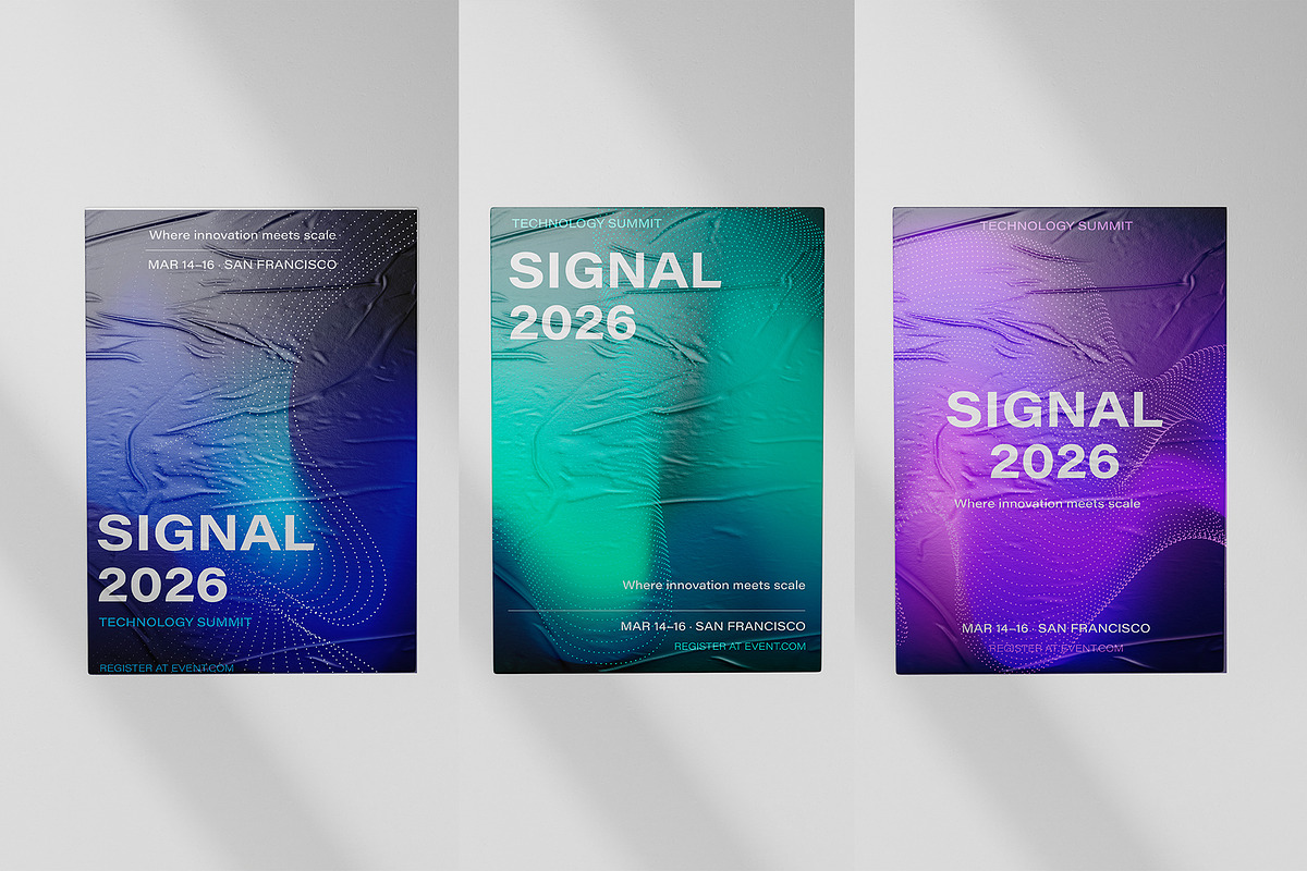 Multicolor Abstract Background Set, a Background Graphic by Xenialien (Photo 3 of 3)