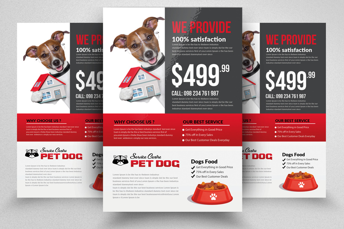 10 Pet Shop Flyer Bundle Vol:01, a Flyer Template by Business Flyers (Photo 4 of 11)