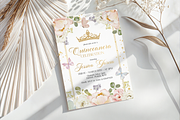 Floral Mis Quince Anos Invite, a Templates & Theme by VeliusCreativeStudio (Thumbnail 3 of 3)