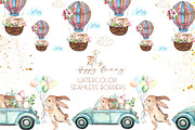 Easter Bunny. Watercolor collection, an Object Graphic by Ana-Sakuta (Thumbnail 10 of 27)