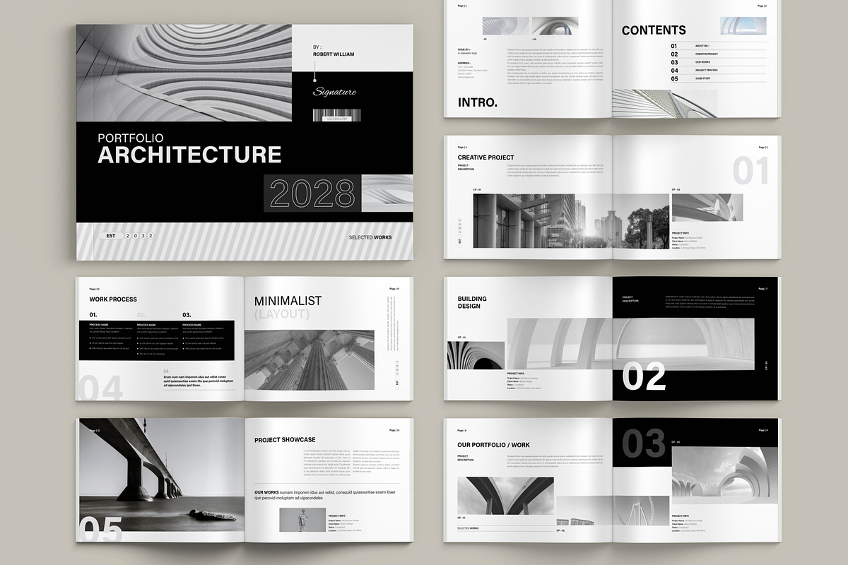 Architecture Portfolio Landscape, a Brochure Template by Pixelpick (Photo 1 of 9)