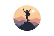 Mountain Explorer 12 Silhouette Set, an Object Graphic by yasushie (Thumbnail 3 of 13)