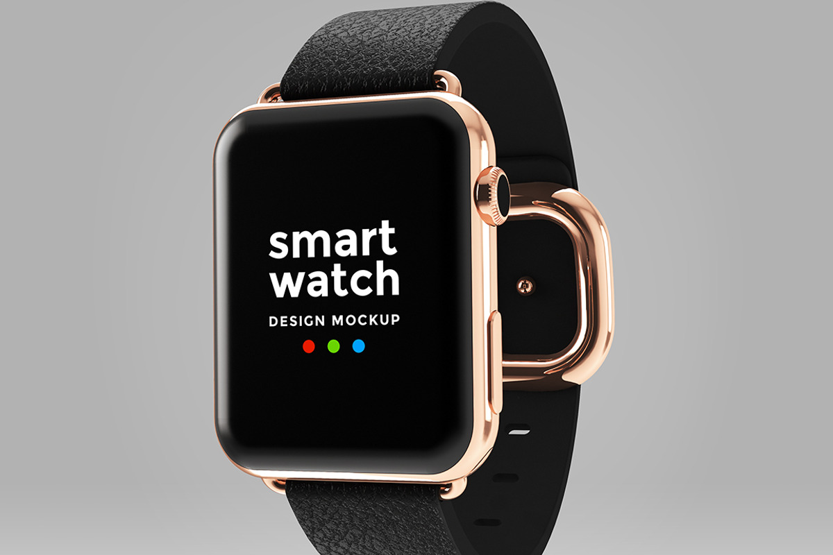 Apple Watch Design Mockup, a Wearable Device Mockup by illustrated (Photo 4 of 5)
